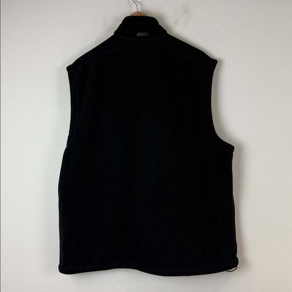 MEC Men's Black Fleece Vest Vintage Size Extra Large - Picture 3 of 6